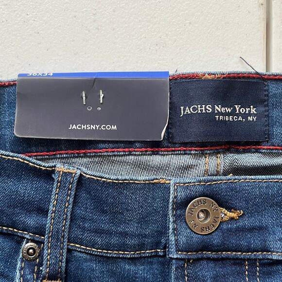 NWT! Men's Jachs New York Dark Wash Straight Leg Jean Size 36/34 - Picture 13 of 14